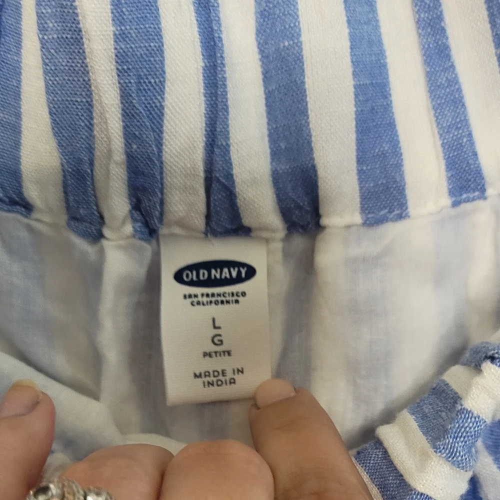 Old Navy Blue stripped Off the shoulders Dress LP